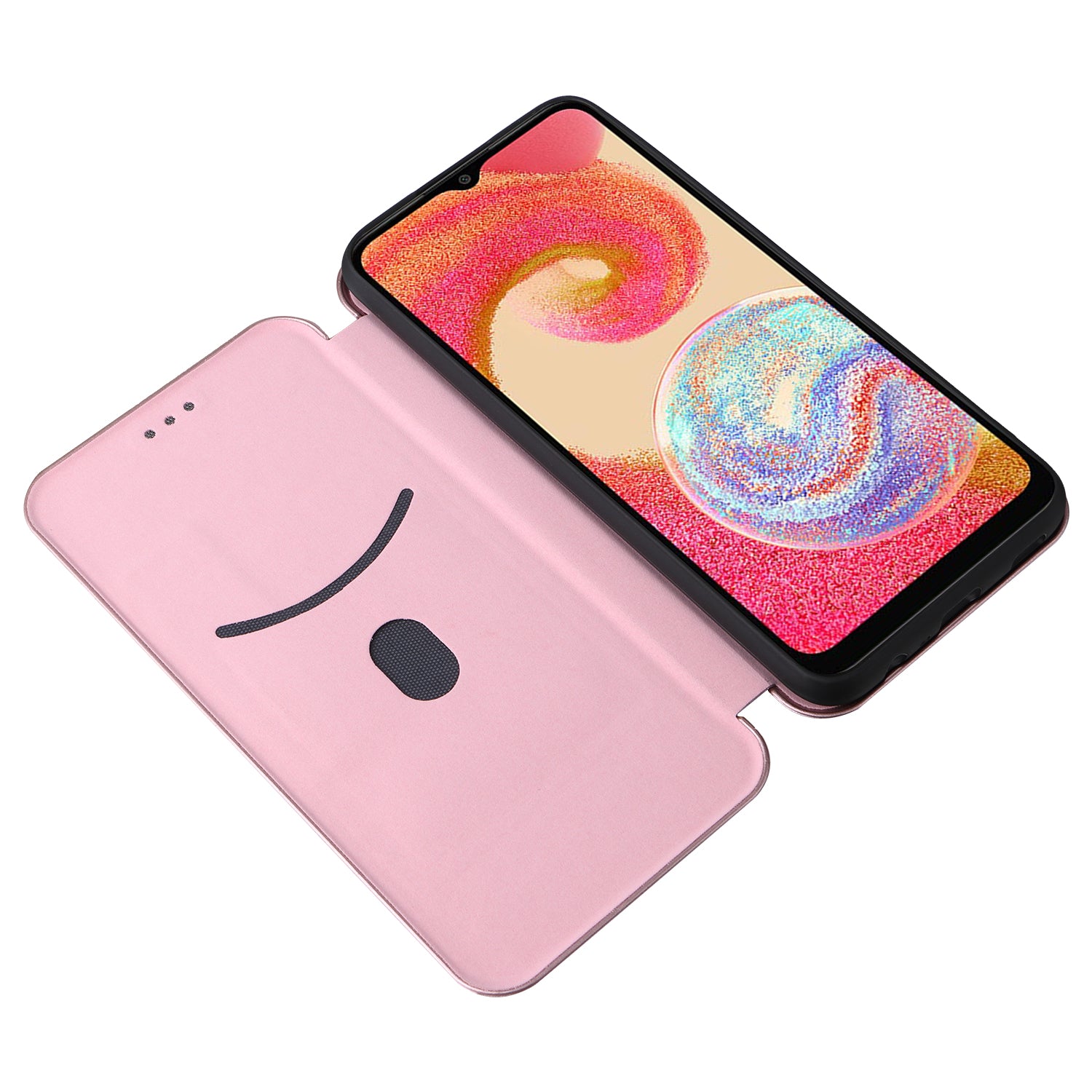 For Samsung Galaxy A04e 4G F04 4G M04 4G Carbon Fiber Texture Magnetic PU Leather Phone Case Card Slot Stand Full Protection Phone Flip Cover For Samsung Galaxy A04e 4G F04 4G M04 4G Carbon Fiber Texture Magnetic PU Leather Phone Case Card Slot Stand Full Protection Phone Flip Cover